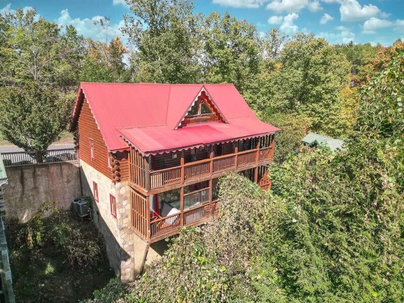 Movie Theater Hot Tub View Mountain Escape Villa Gatlinburg Luaran gambar